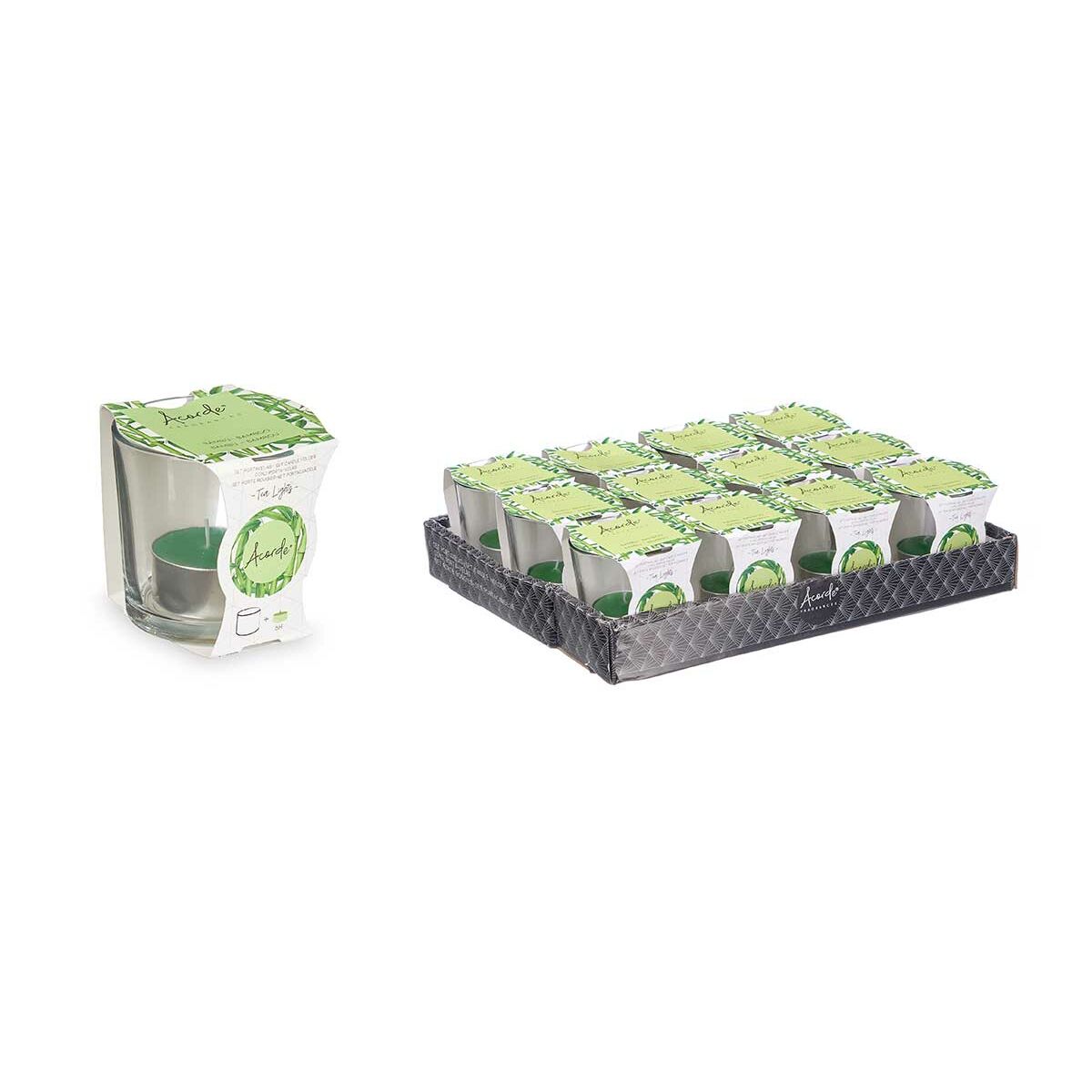 Duftlys Acorde Bambus Glas (12 enheder)